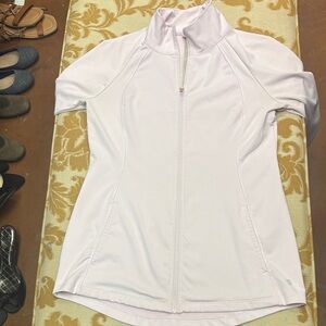 Apana Soft Pink Zip-Up Top